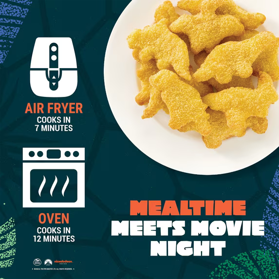 Yummy Dino Buddies Dinosaur-Shaped Chicken Breast Nuggets (35 oz / 2.188 lbs)