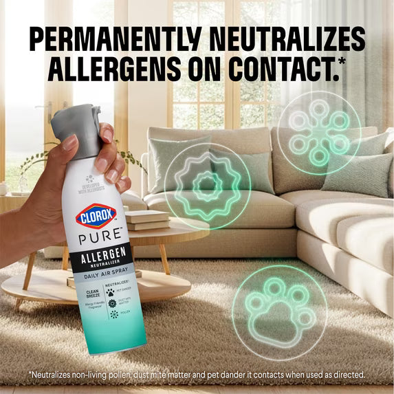 Clorox PURE Allergen Neutralizer Daily Air Spray - Clean Breeze 8 oz