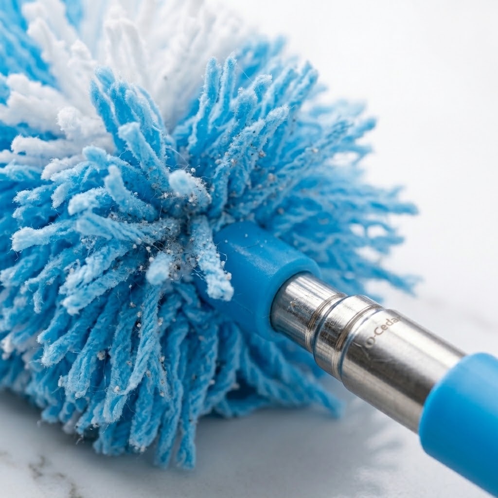 Extendable Microfiber Duster with Bendable Head for Home & Office Cleaning