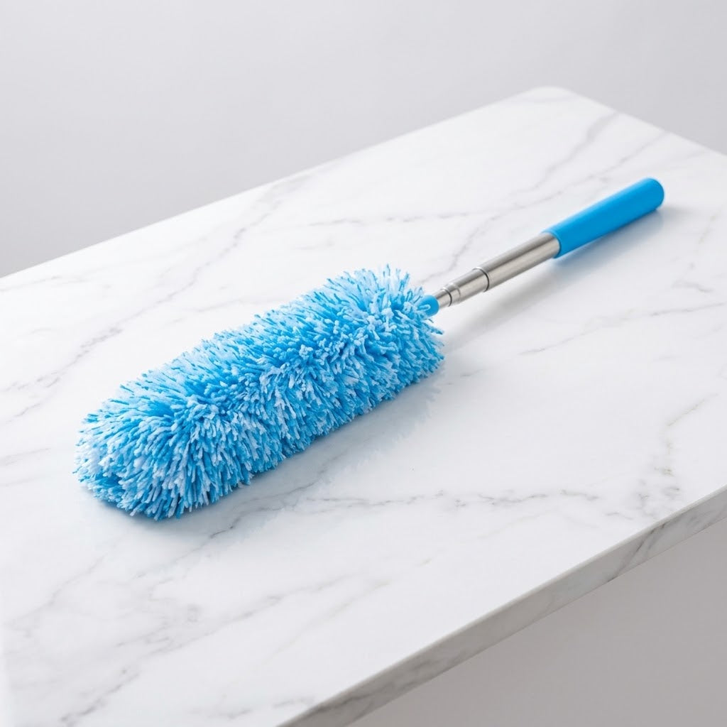 Extendable Microfiber Duster with Bendable Head for Home & Office Cleaning