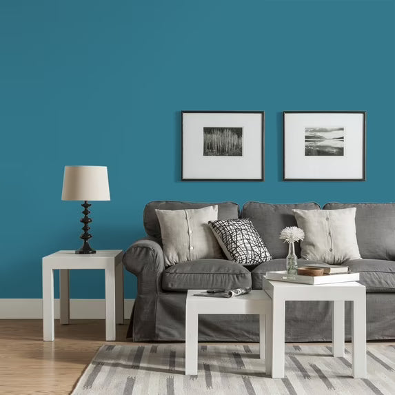 Glidden Fundamentals Interior Paint - 1 Gallon Adventure Blue Eggshell Wall Paint
