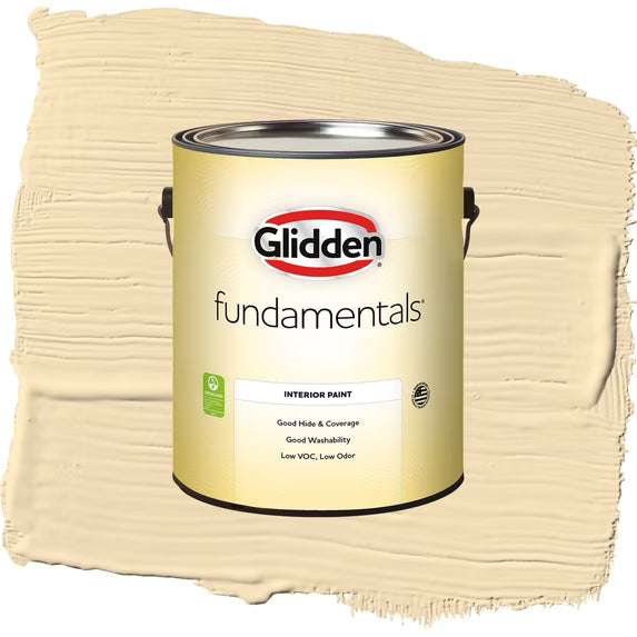Glidden Fundamentals Interior Paint - 1 Gallon Limitless Yellow Semi-Gloss Wall Paint