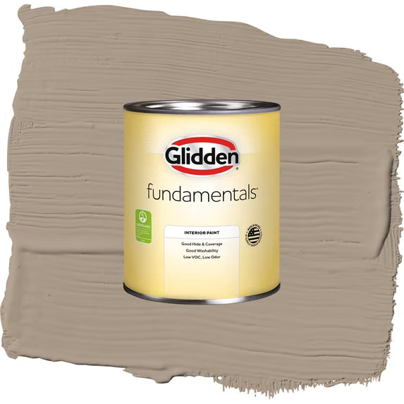 Glidden Fundamentals Interior Paint - 1 Quart Diversion Brown Semi-Gloss Wall Paint
