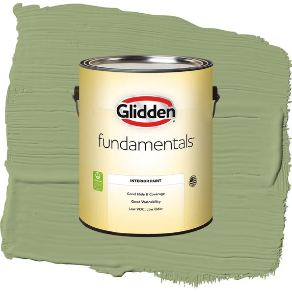 Glidden Fundamentals Interior Paint - 1 Gallon Guacamole Green Eggshell Wall Paint