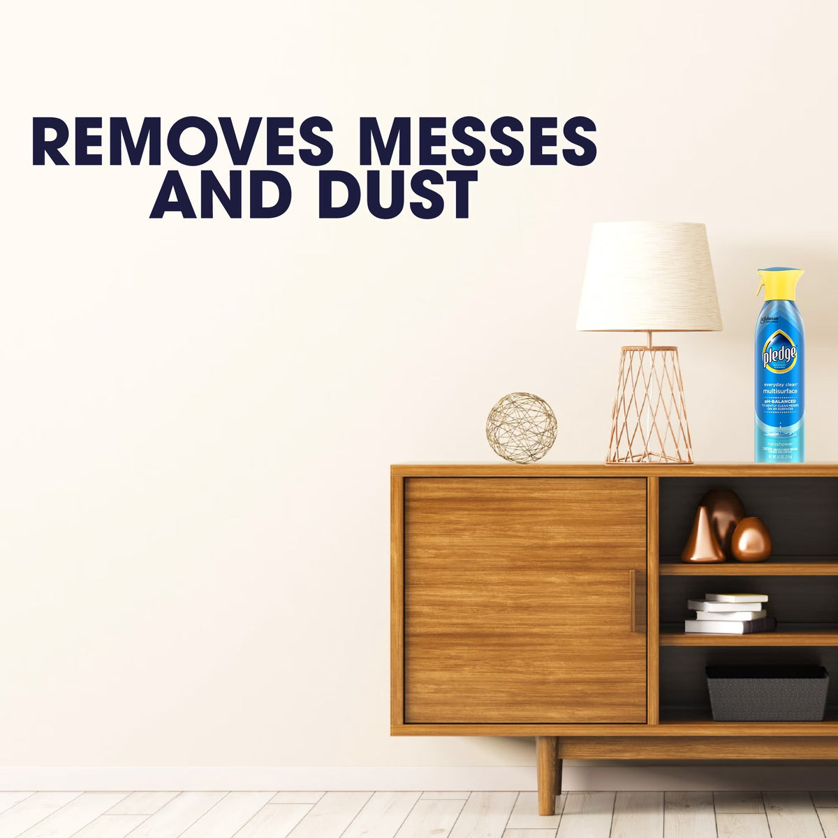 Pledge Everyday Clean Multisurface Cleaner Spray, Rainshower Scent, 9.7 oz
