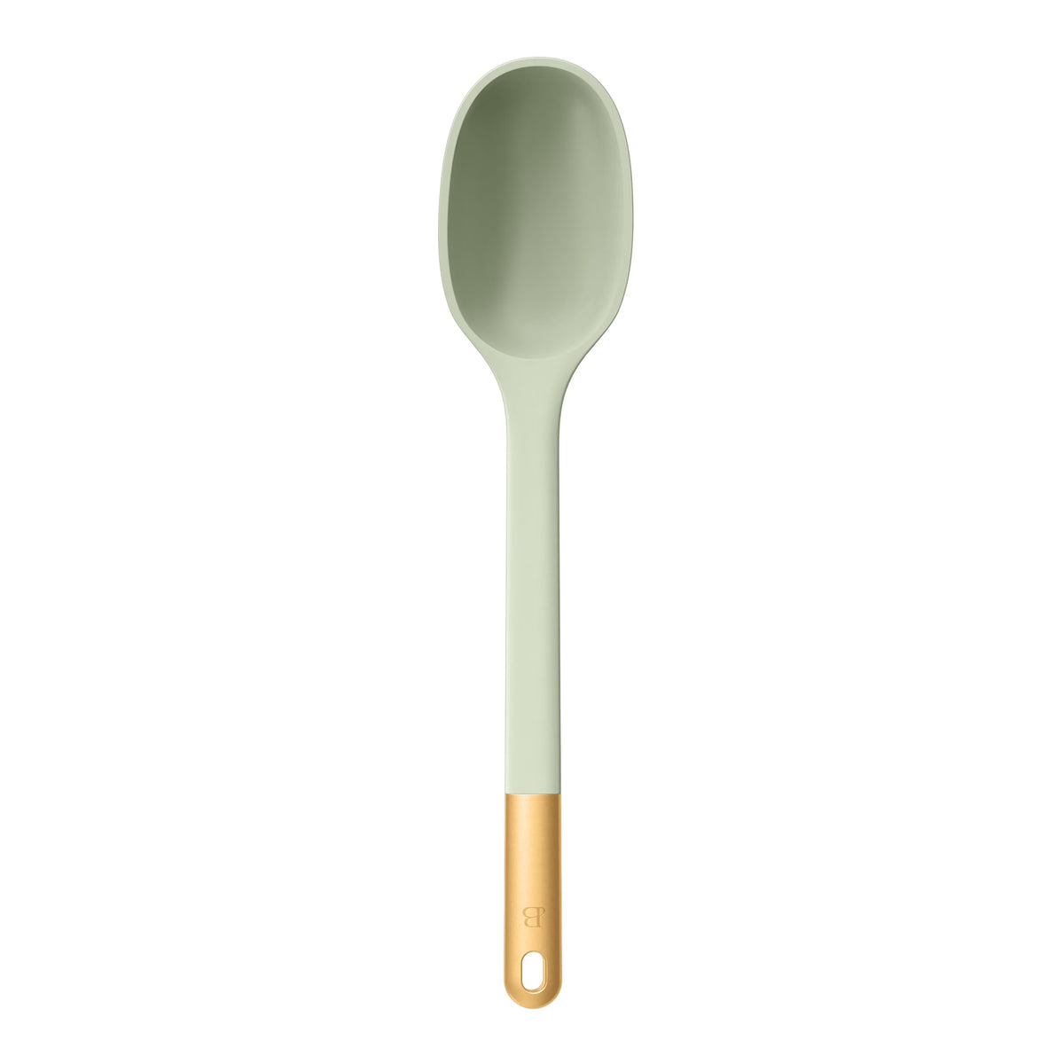 Beautiful 6-Piece Silicone Kitchen Utensil Set with Rotating Stand – Sage Green & Gold