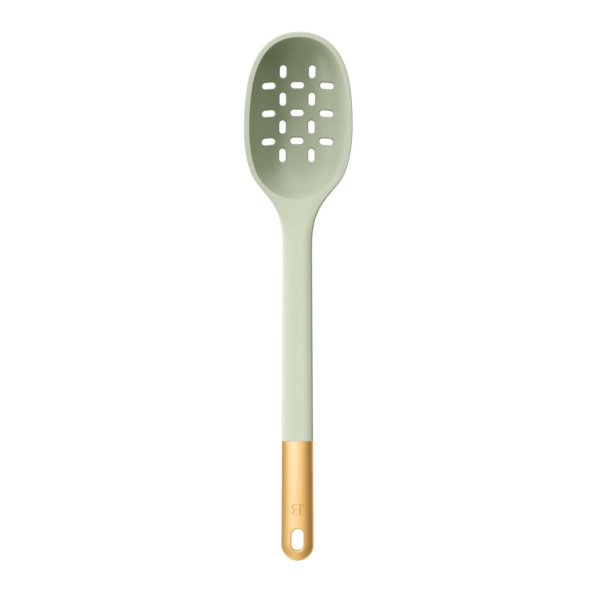 Beautiful 6-Piece Silicone Kitchen Utensil Set with Rotating Stand – Sage Green & Gold