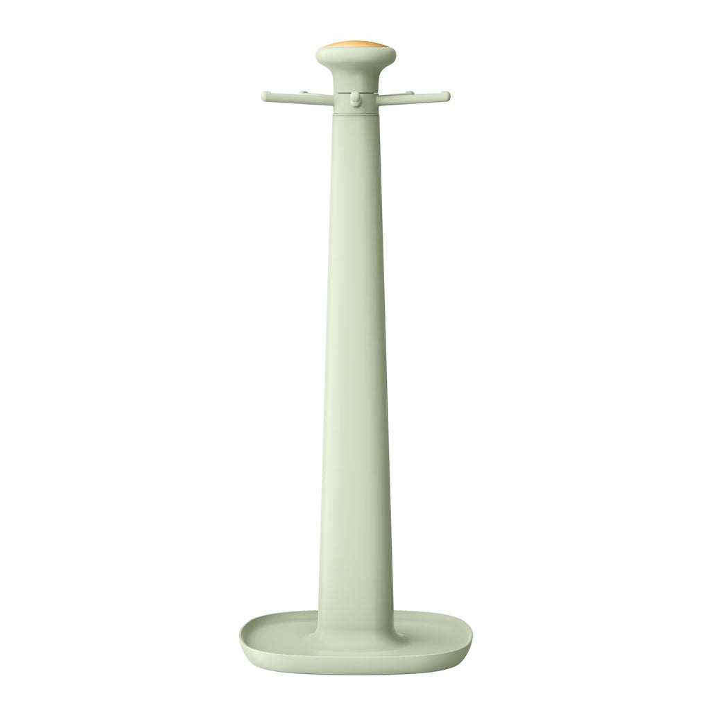 Beautiful 6-Piece Silicone Kitchen Utensil Set with Rotating Stand – Sage Green & Gold